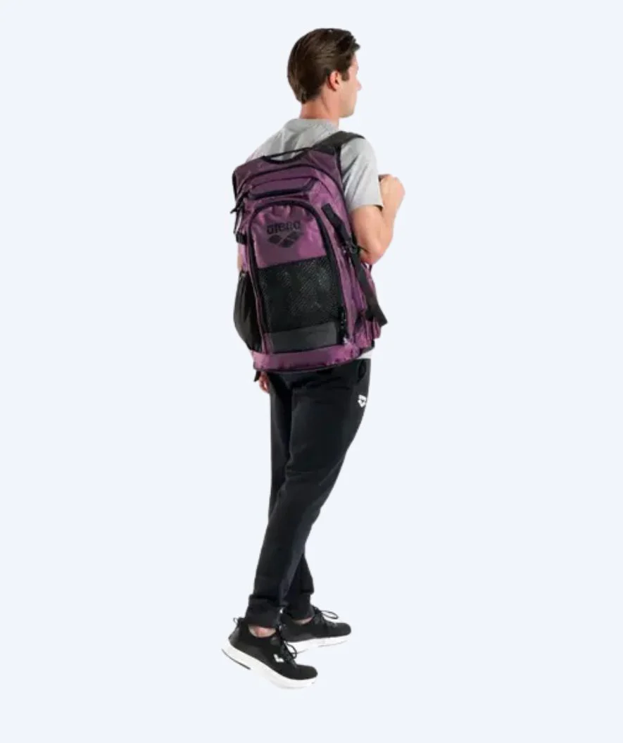 Arena Schwimmrucksack - All Set 45L - Lila/Schwarz - Image 3
