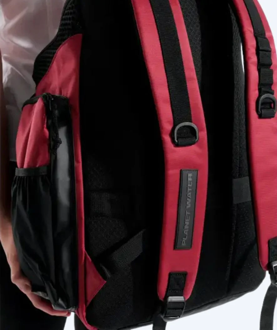 Arena Schwimmrucksack - One Go 45L - Dunkelrot/Schwarz - Image 10