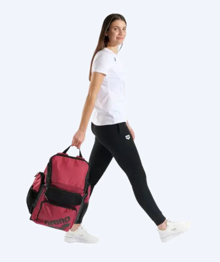 Arena Schwimmrucksack - One Go 45L - Dunkelrot/Schwarz - Image 3