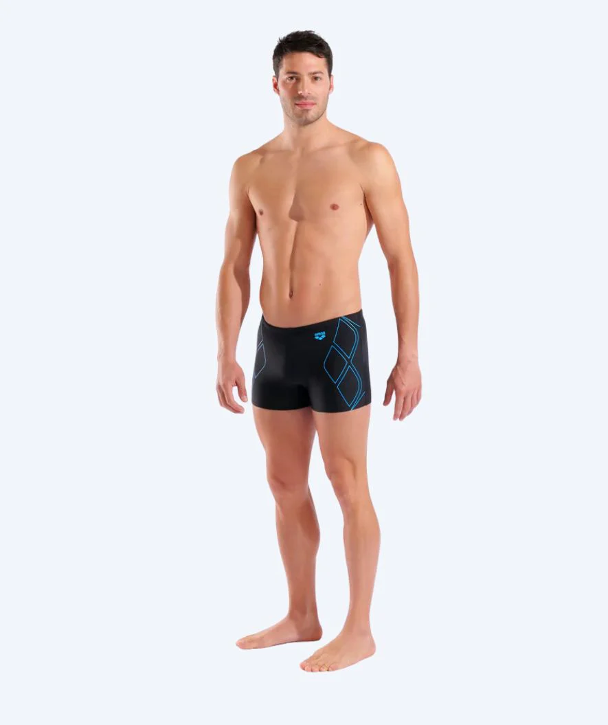 Arena Trunks für Herren - Graphic - Schwarz/Hellblau - Image 3