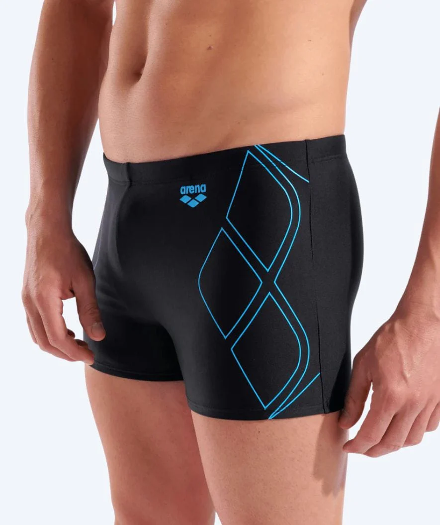 Arena Trunks für Herren - Graphic - Schwarz/Hellblau - Image 4