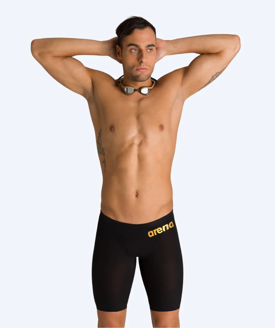 Arena Wettkampf Badehose für Herren - Carbon Air 2 - Schwarz/Gold