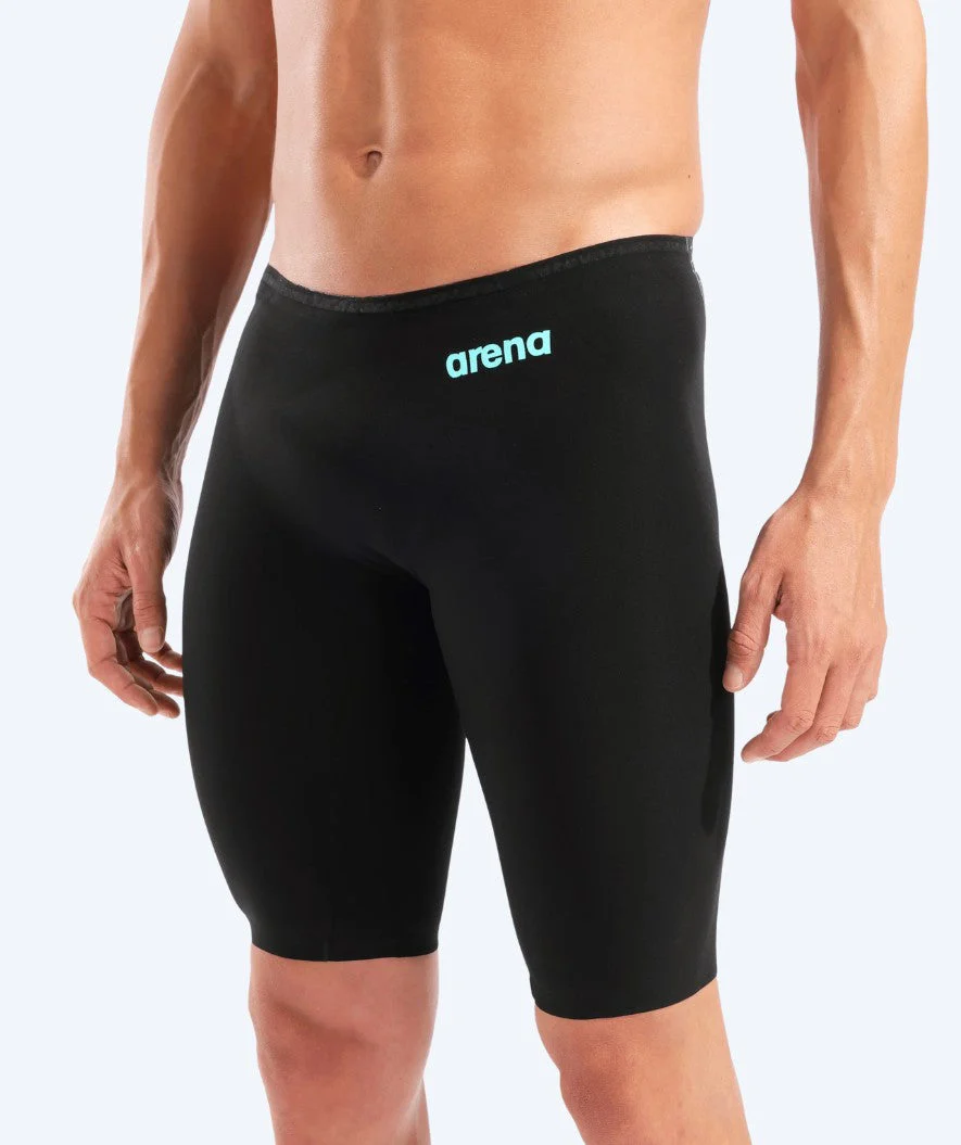 Arena Wettkampf Badehose für Herren - Veloce - Schwarz/Hellblau - Image 4