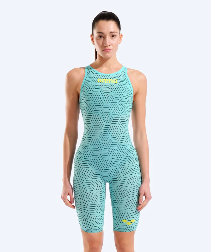 Arena Wettkampf Badeanzug für Damen - Carbon Air 2 - Blau/Gelb