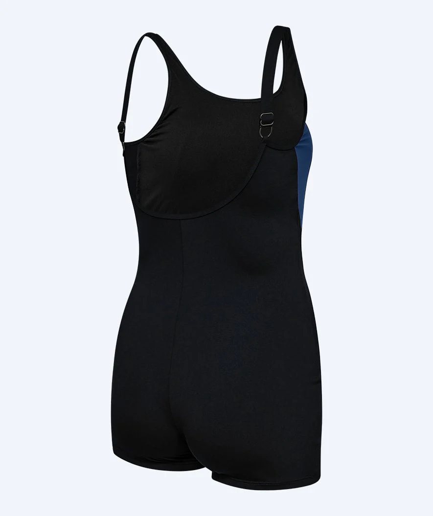 Watery Badeanzug mit Bein für Damen - Venilla - Schwarz/Blau - Image 8