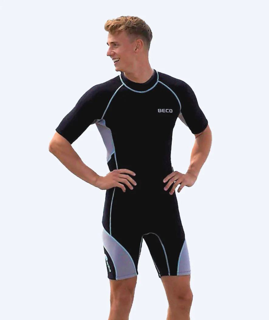 Beco Neoprenanzug für Herren - Neoprene Shorty - Schwarz/Grau - Image 7