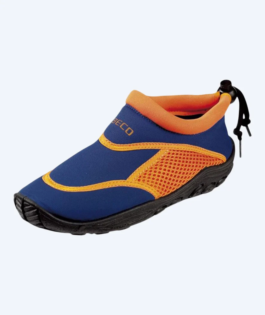 Beco Neoprenschuhe für Kinder - Donkerblau/Orange