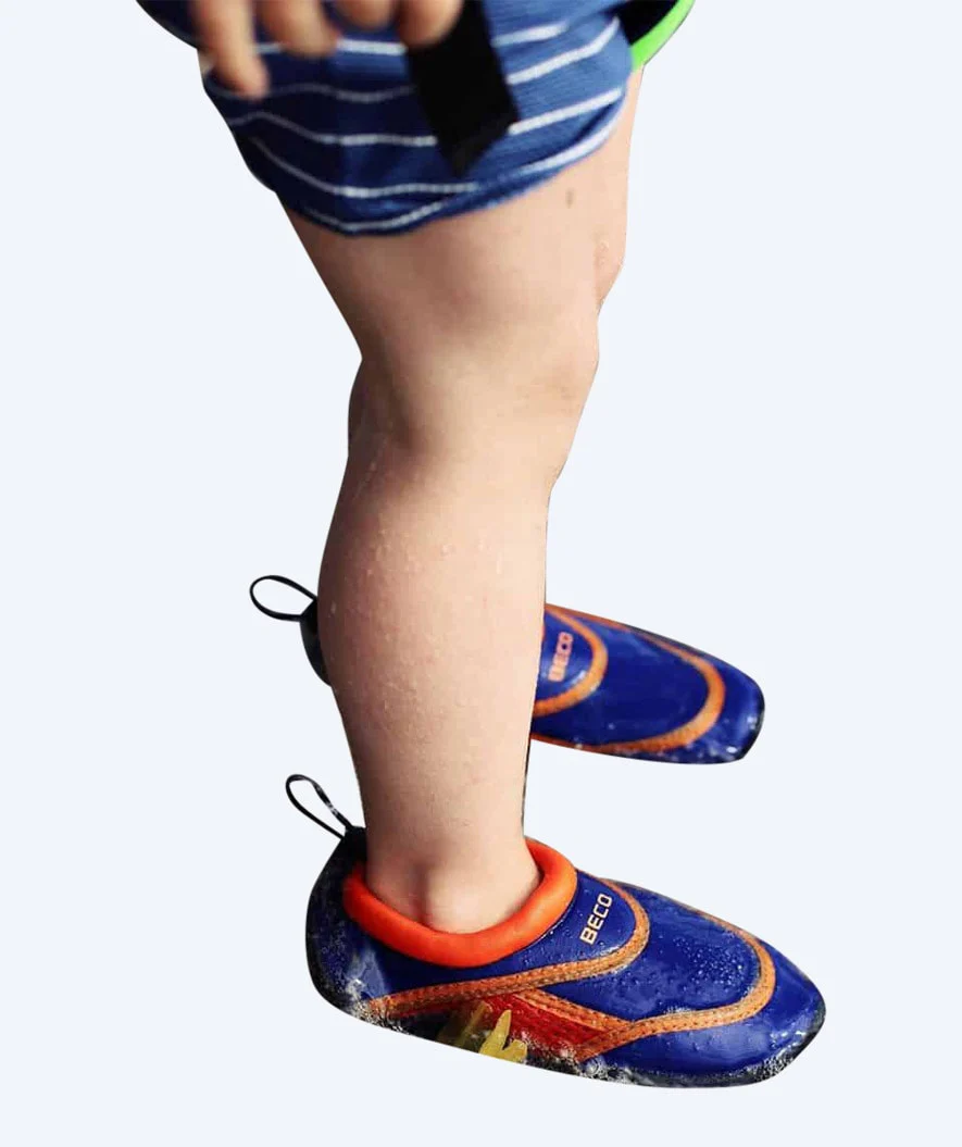 Beco Neoprenschuhe für Kinder - Donkerblau/Orange - Image 2