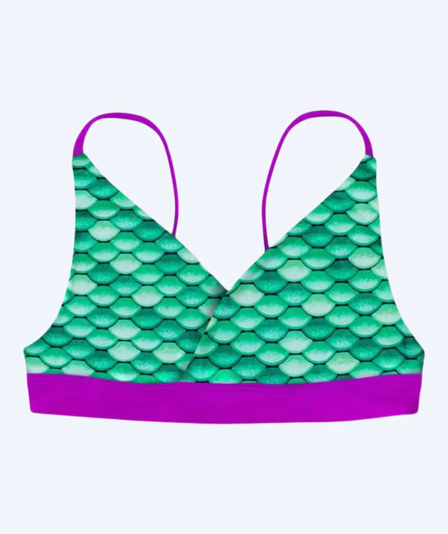 Fin Fun Meerjungfrau Bikini Top für Mädchen - Celtic Green