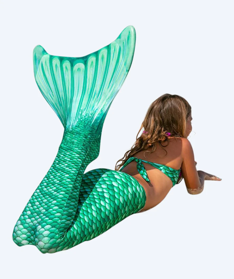 Fin Fun Meerjungfrau Bikini Top für Mädchen - Celtic Green - Image 2