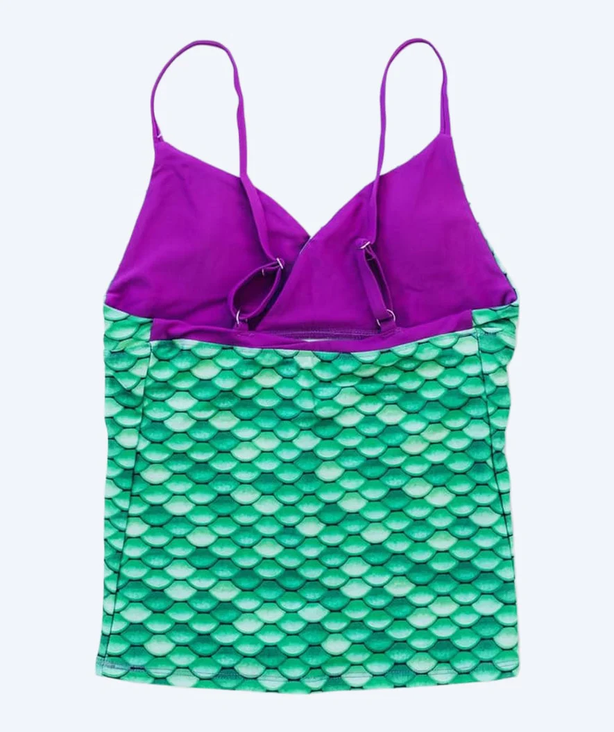 Fin Fun Tankini Top für Mädchen - Celtic Green - Image 2