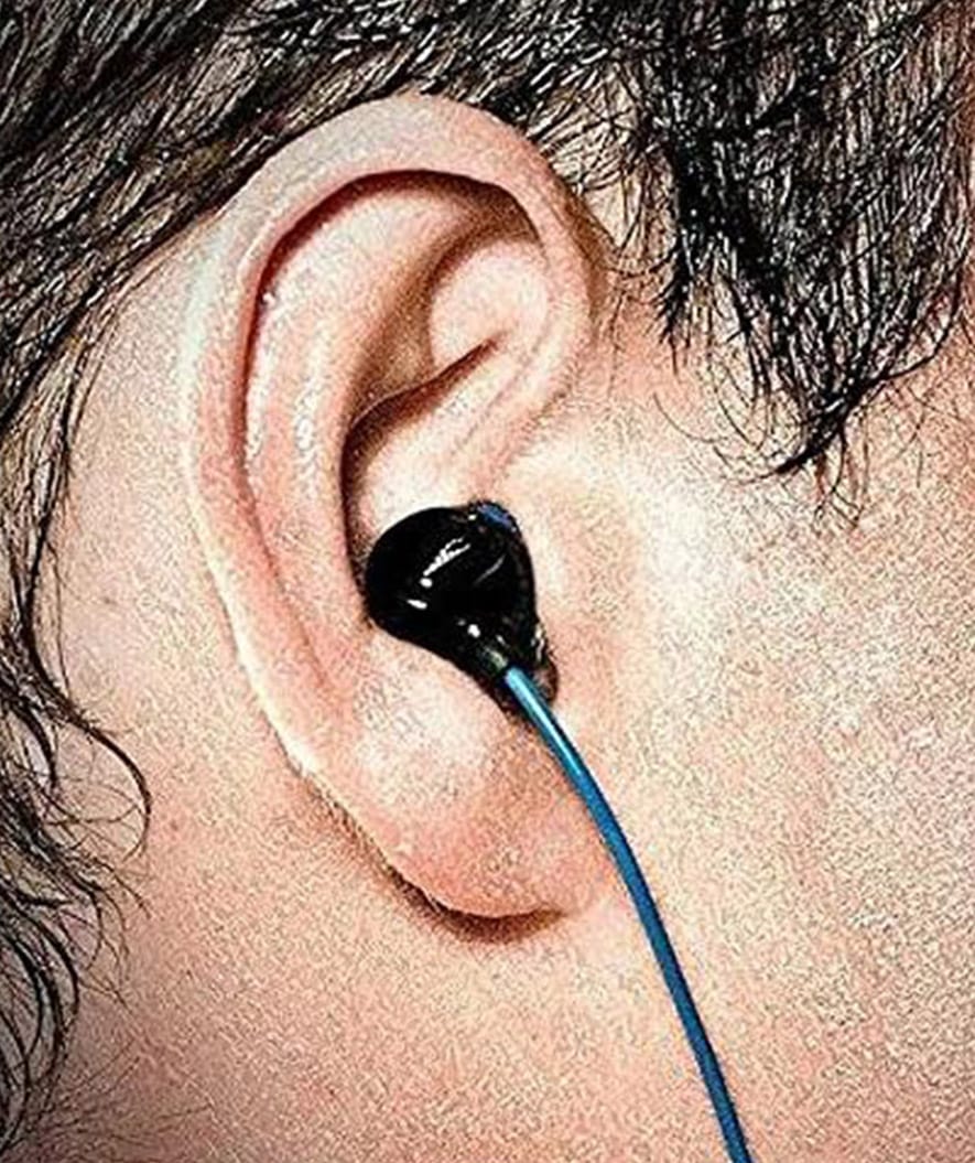 H2OAudio wasserdichte Kopfhörer - Surge S Plus - Kurze Schnur - Blau - Image 3