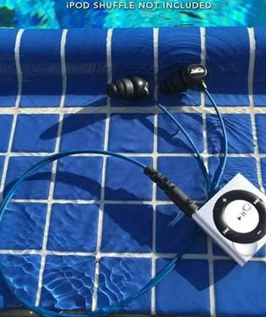 H2OAudio wasserdichte Kopfhörer - Surge S Plus - Kurze Schnur - Blau - Image 4