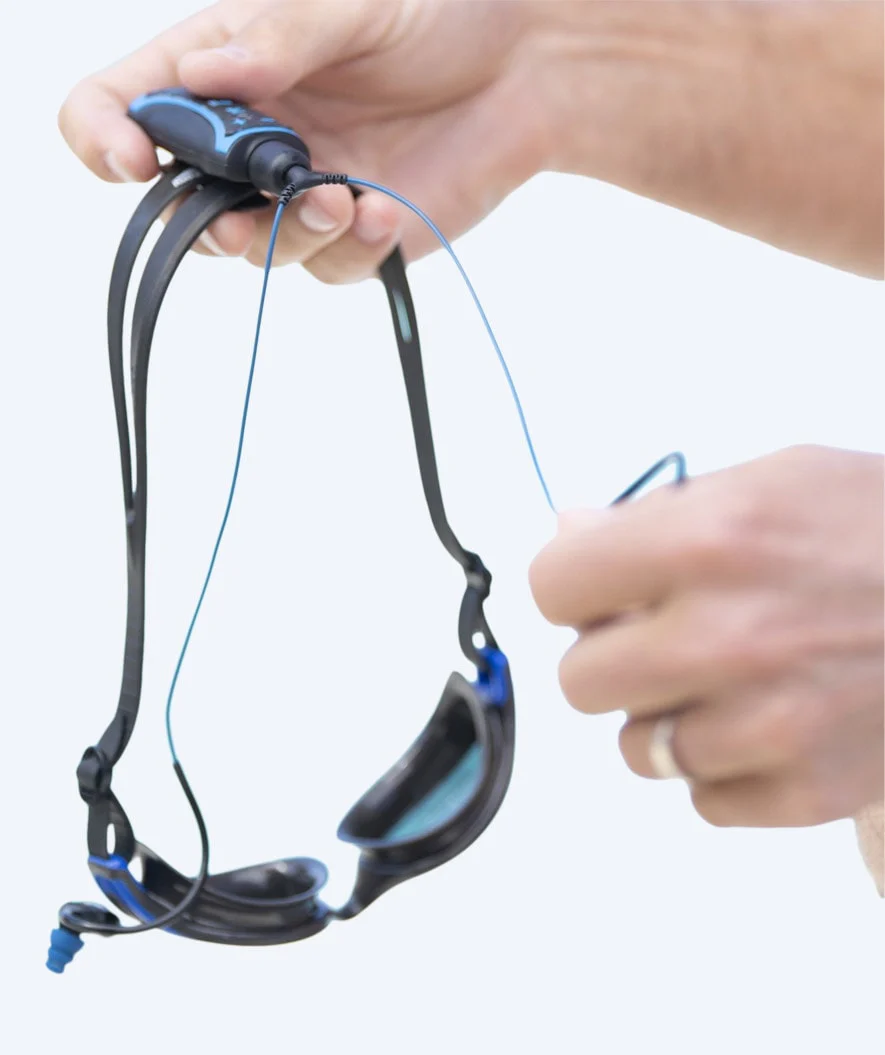 H2OAudio wasserdichte Kopfhörer - Surge SX10 Kurze Schnur - Blau - Image 2