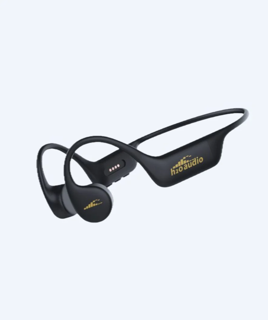 H2OAudio wasserdichte Kopfhörer - Tri 2 PRO Multi-Sport mit BT und MP3 - Schwarz