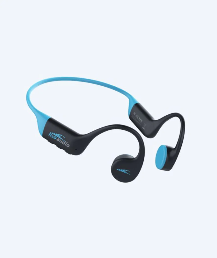 H2OAudio wasserdichte Kopfhörer - Tri 2 Multi-Sport mit BT und MP3 - Blau/Schwarz - Image 2