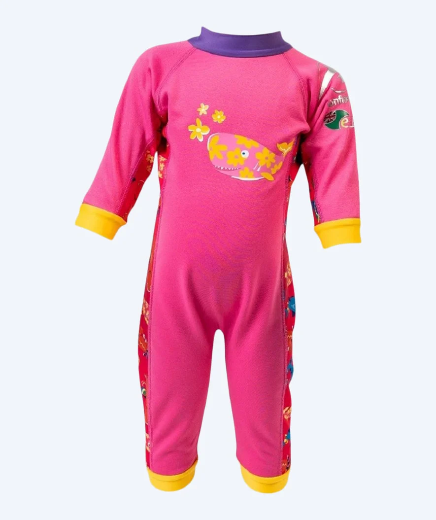 Konfidence Neoprenanzug für Kinder - SplashyTM - Hellrosa/Gelb