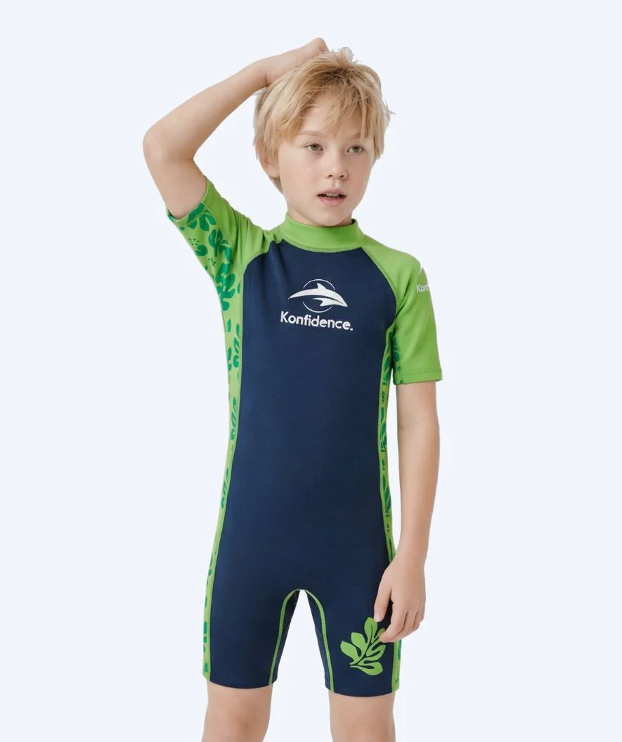 Konfidence Neoprenanzug für Kinder - Warma - Donkerblau/Grün - Image 4