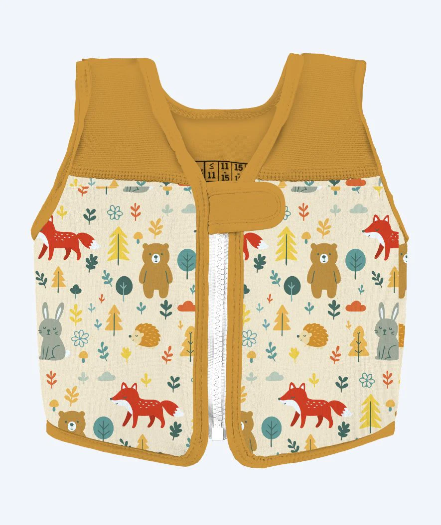 Konfidence Schwimmweste für Kinder (1-6) - e-Flex - Braun/Gelb - Image 2