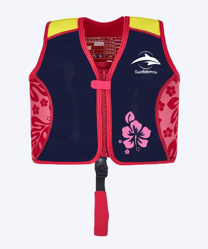 Konfidence Schwimmweste für Kinder (2-12) - Original - Donkerblau/Rot - Image 2
