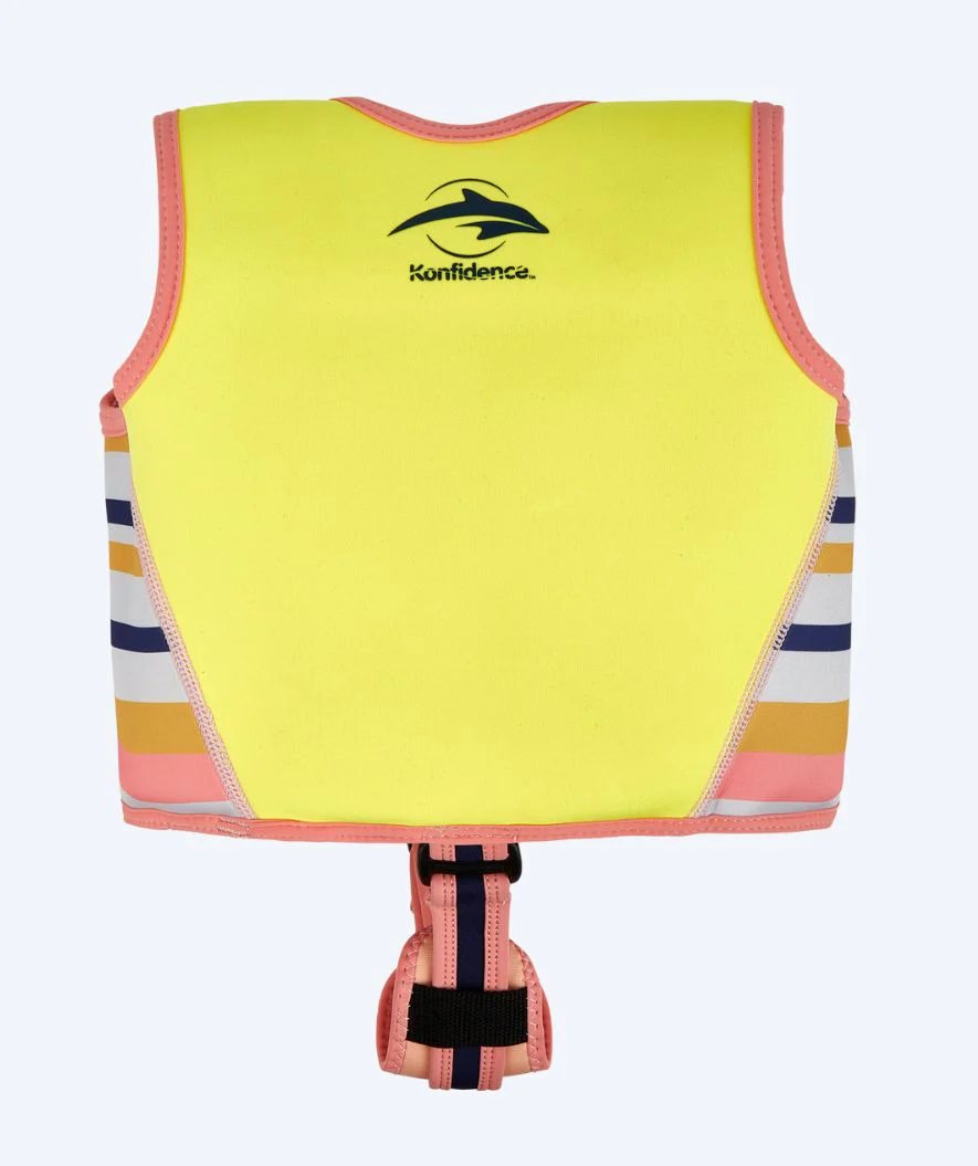 Konfidence Schwimmweste für Kinder (2-12) - Original - Gelb/Hellrosa - Image 2