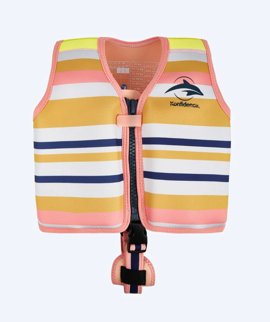 Konfidence Schwimmweste für Kinder (2-12) - Original - Gelb/Hellrosa - Image 3