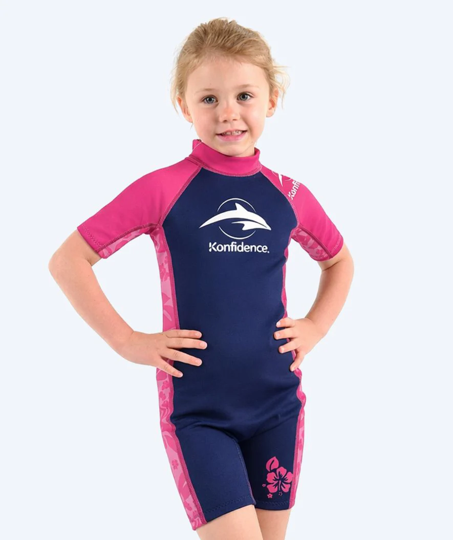 Konfidence Neoprenanzug für Kinder - Warma - Rosa/Donkerblau - Image 4