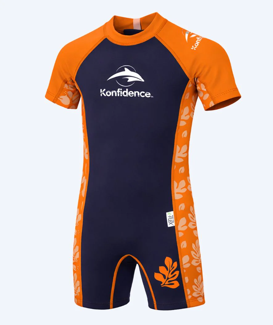 Konfidence Neoprenanzug für Kinder - Warma - Orange/Donkerblau - Image 3