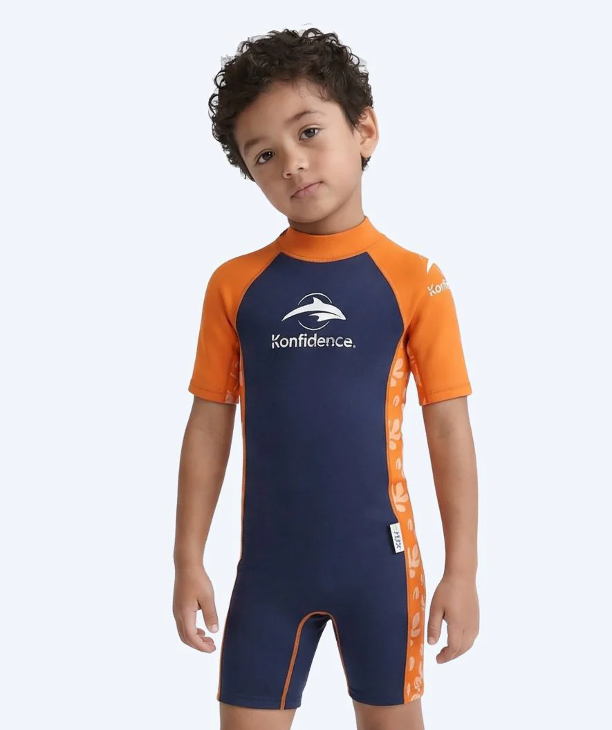 Konfidence Neoprenanzug für Kinder - Warma - Orange/Donkerblau - Image 4