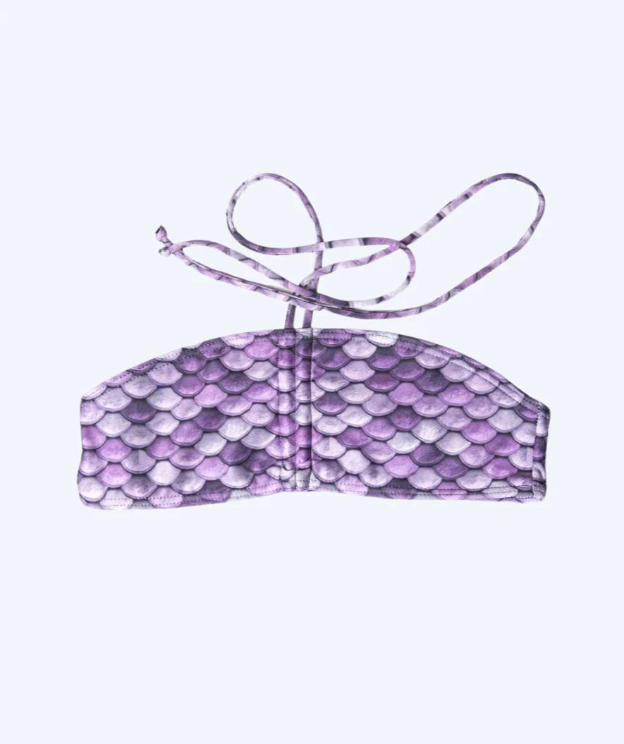 Kuaki Mermaids Meerjungfrau Bikini Top für Mädchen - Lila