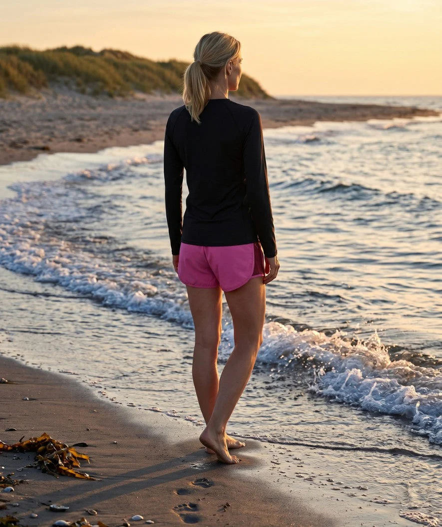 Watery Badeshorts für Damen - Aiko - Rosa/Dunkelrot - Image 5
