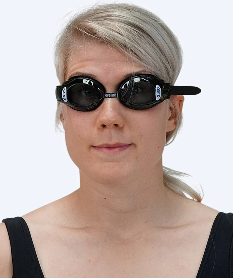 Primotec Schwimmbrillen mit Sehstärke für Kurzsichtige Erwachsene - (-1.0) – (-8.0) - Schwarz (Smoke Scheiben) - Image 2