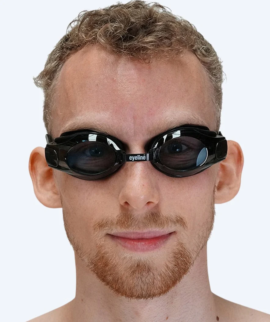 Primotec Schwimmbrillen mit Sehstärke für Kurzsichtige Erwachsene - (-1.0) – (-8.0) - Schwarz (Smoke Scheiben) - Image 3