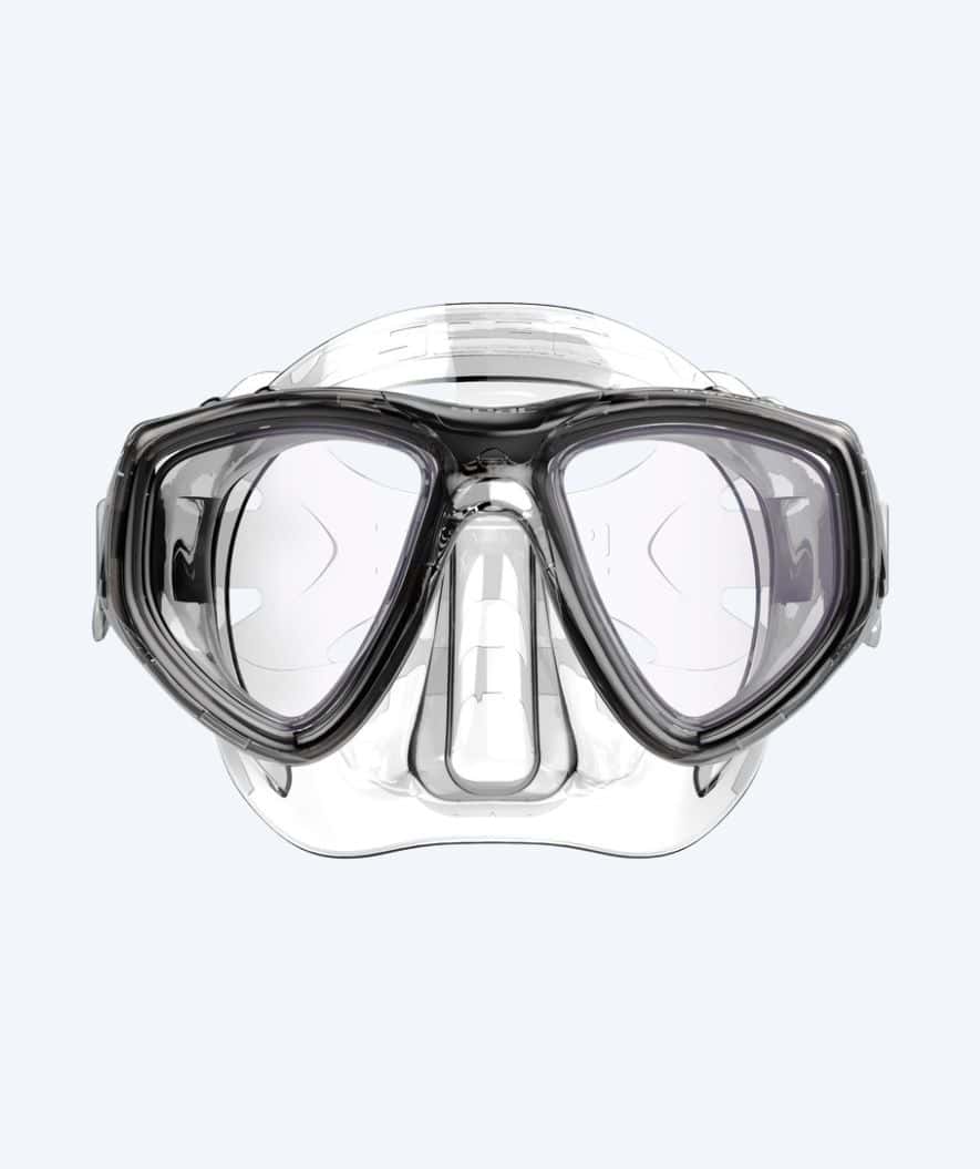 SEAC Tauchmaske für Erwachsene - Clear - Schwarz/Klar - Image 2