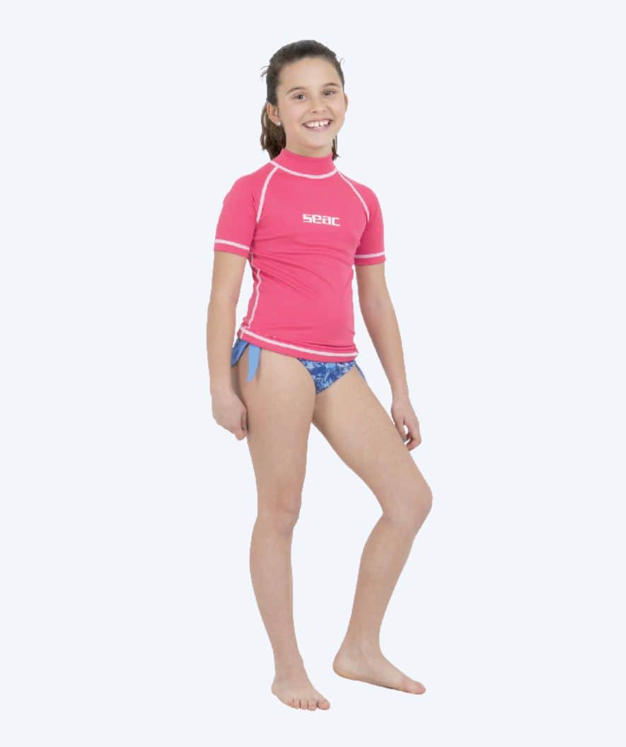 SEAC UV Shirt für Kinder - T-Sun Short - Rosa/Weiß - Image 2