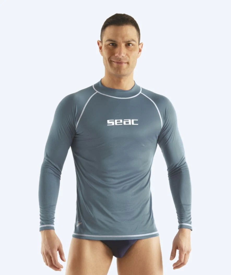 SEAC UV Shirt für Herren - T-Sun Long - Grau/Weiß
