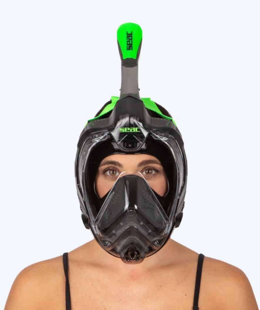 SEAC Vollgesichtstauchmaske für Erwachsene - Libera L/XL - Grün/Schwarz - Image 2
