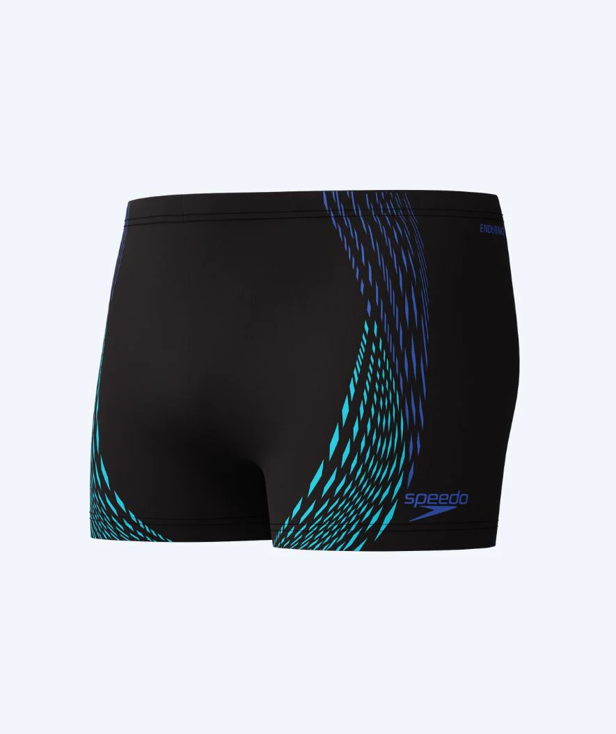 Speedo Aquashorts für Herren - Duo Logo Print - Schwarz/Donkerblau - Image 6