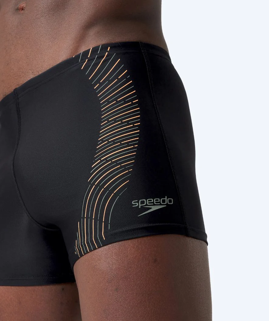 Speedo Aquashorts für Herren - Duo Logo Print - Schwarz/Grün - Image 3