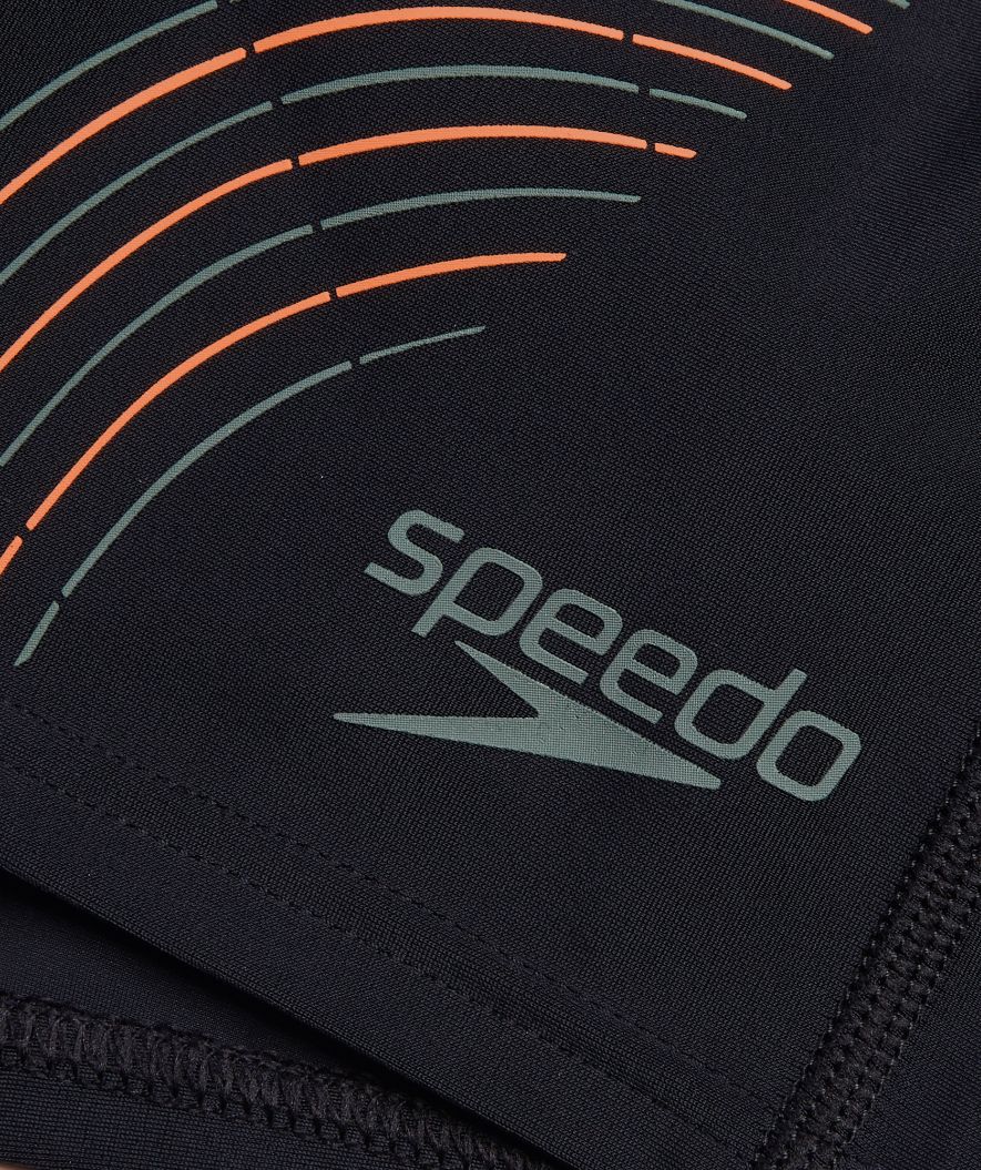 Speedo Aquashorts für Herren - Duo Logo Print - Schwarz/Grün - Image 7
