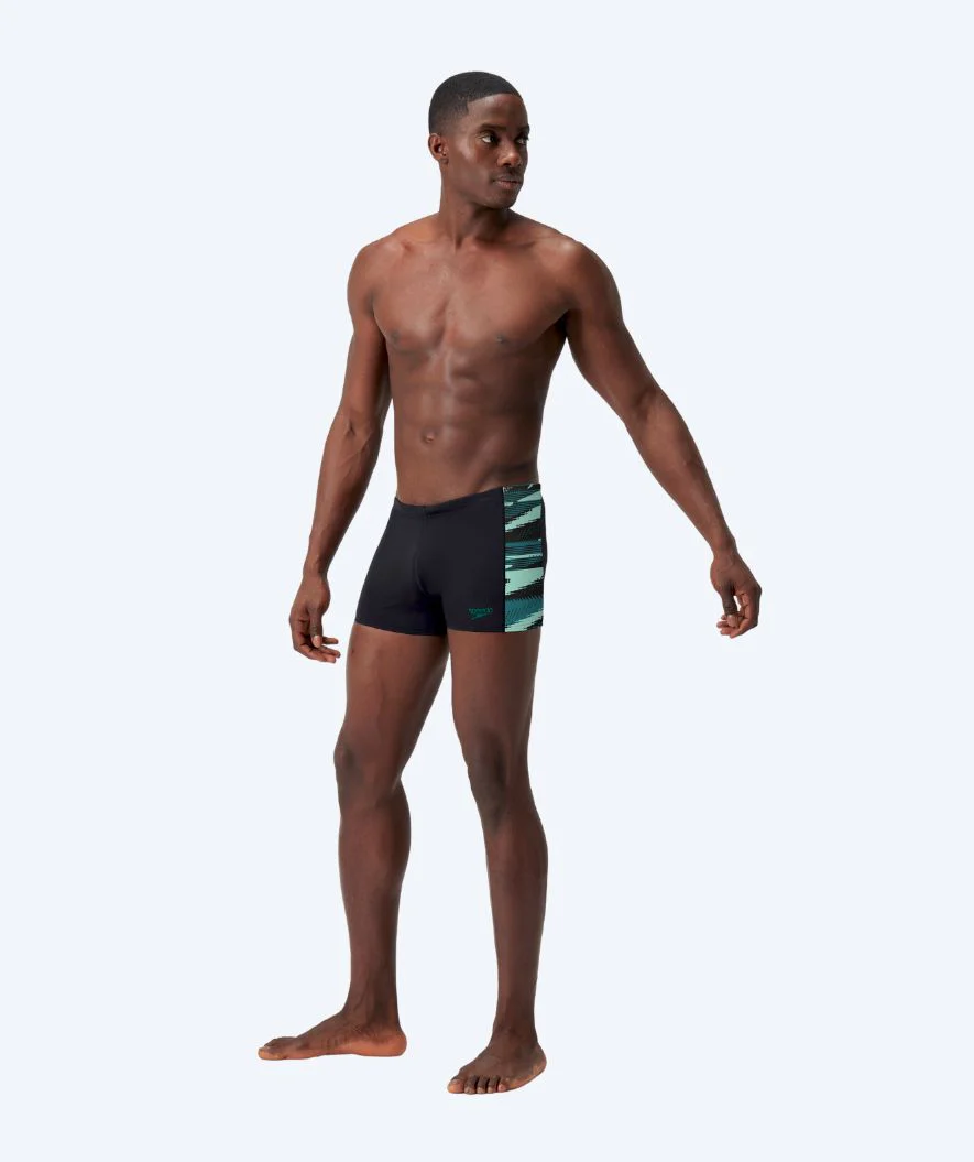 Speedo Aquashorts für Herren - Hyperboom Panel - Schwarz/Türkis - Image 3