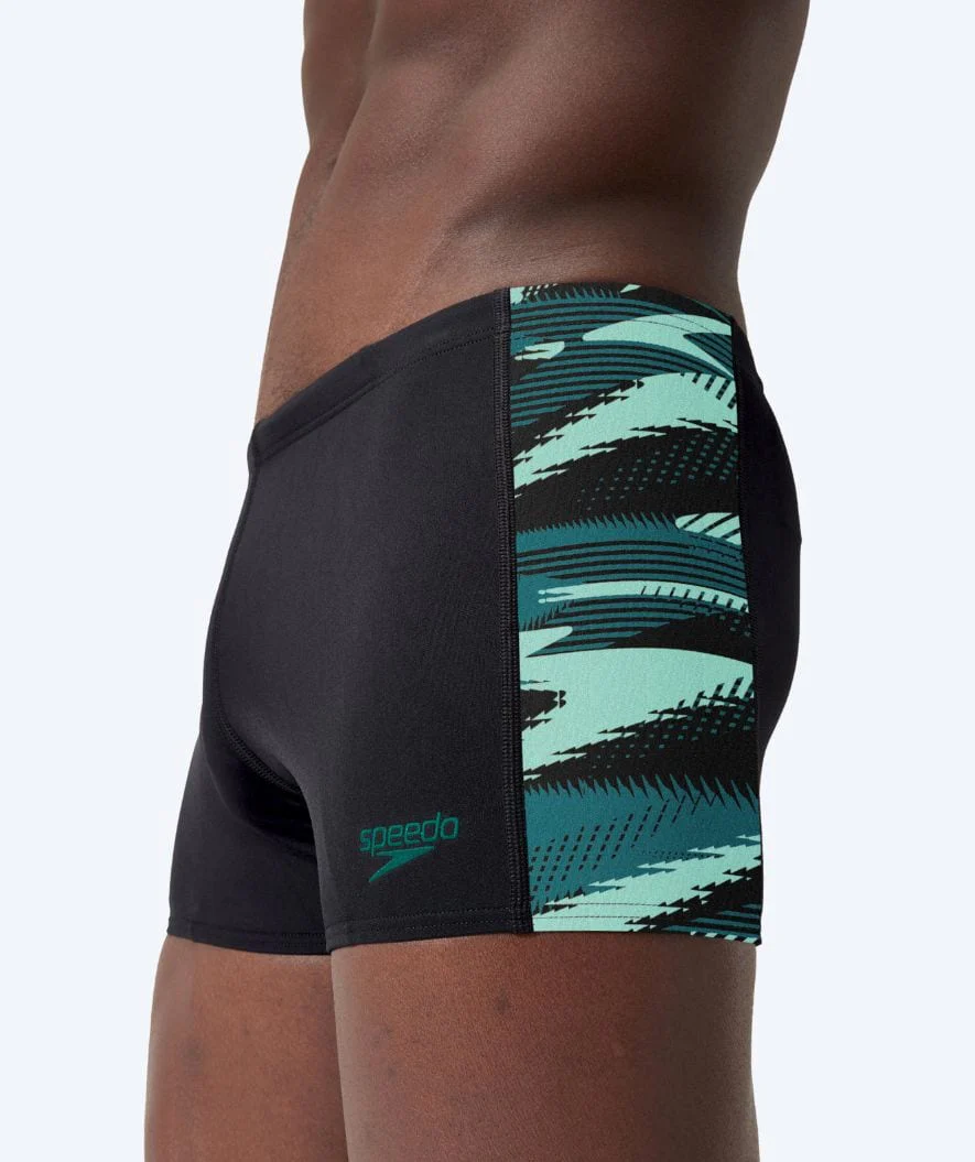 Speedo Aquashorts für Herren - Hyperboom Panel - Schwarz/Türkis - Image 4