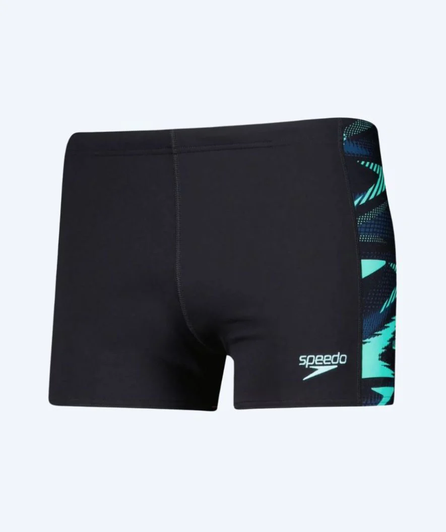 Speedo Aquashorts für Herren - Hyperboom Panel - Schwarz/Türkis - Image 7