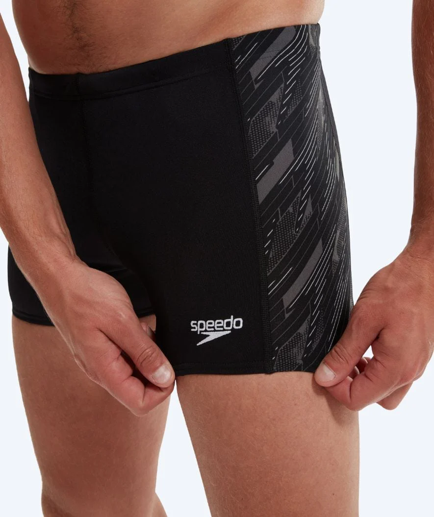 Speedo Aquashorts für Herren - Hyperboom Panel - Schwarz/Weiß - Image 3