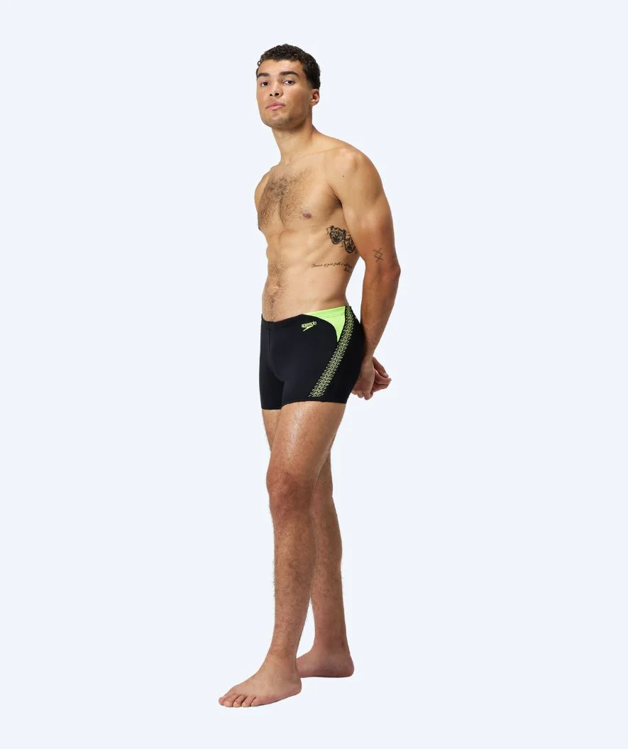 Speedo Aquashorts für Herren - Hyperboom Splice - Schwarz/Gelb - Image 3