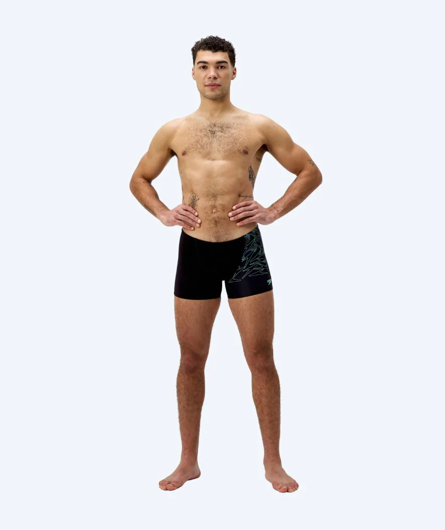 Speedo Aquashorts für Herren - Hyperboom V-Cut - Schwarz/Grün - Image 3
