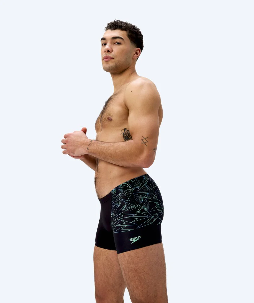 Speedo Aquashorts für Herren - Hyperboom V-Cut - Schwarz/Grün - Image 4