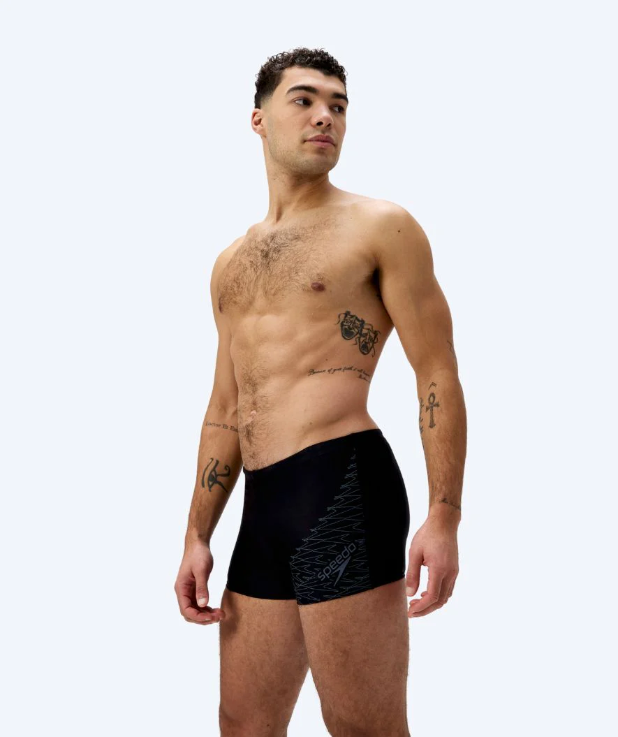 Speedo Aquashorts für Herren - Medley Logo - Schwarz/Dunkelgrau - Image 4