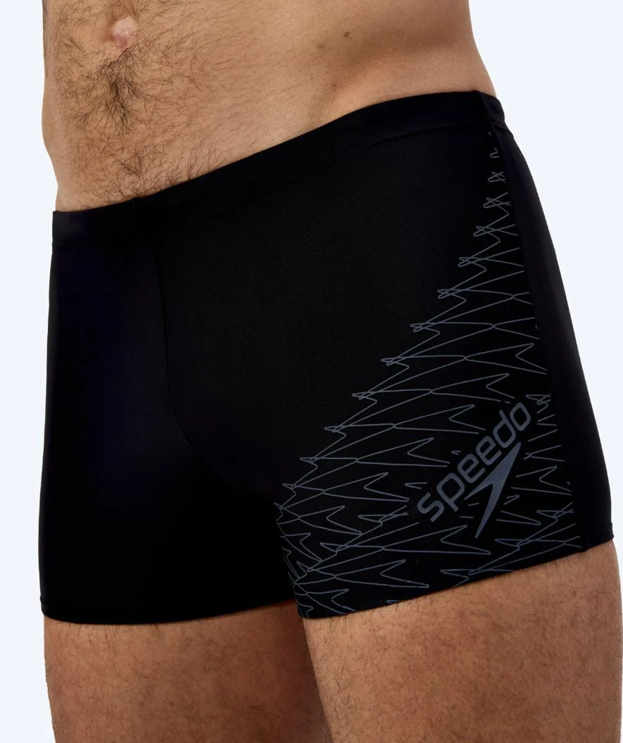 Speedo Aquashorts für Herren - Medley Logo - Schwarz/Dunkelgrau - Image 5