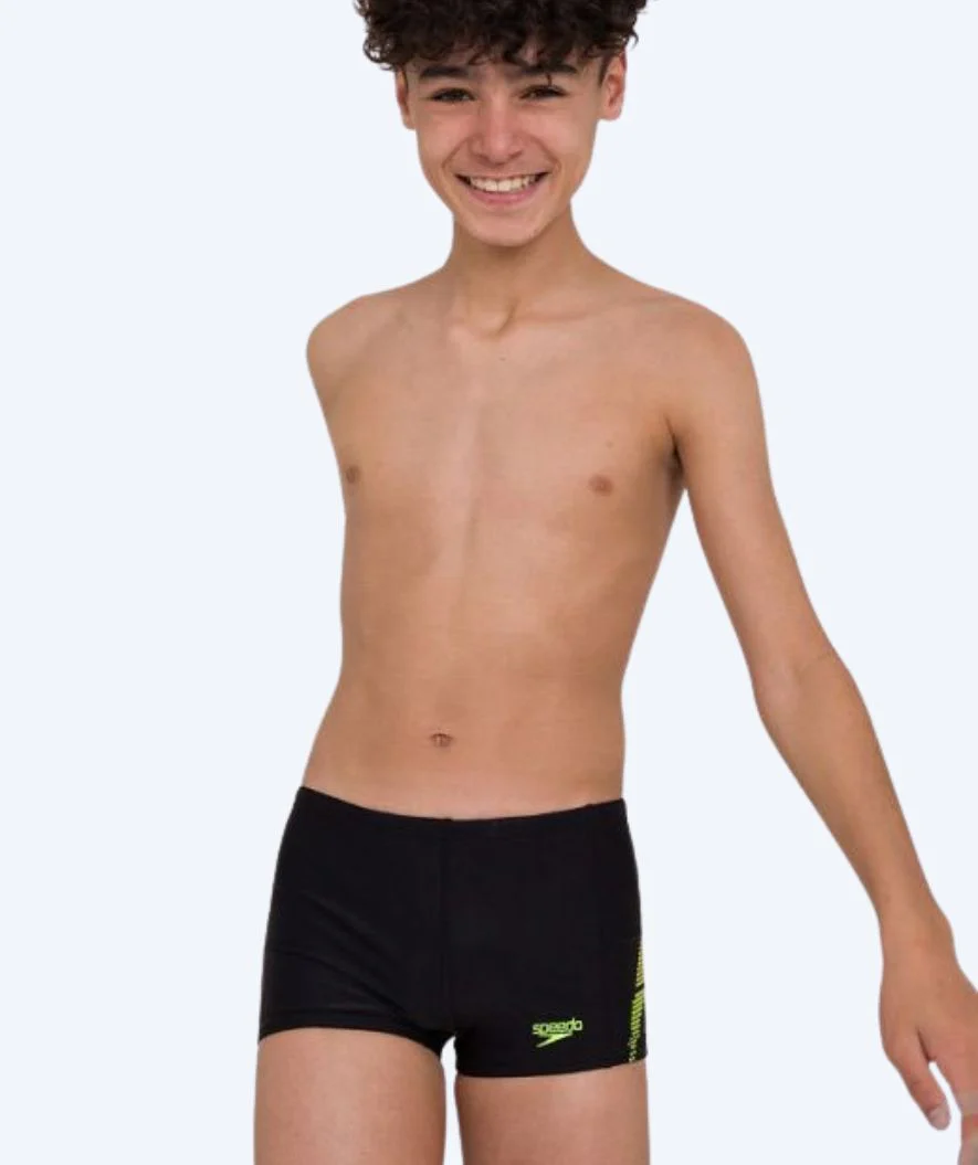 Speedo Aquashorts für Jungen - Placement Panel - Schwarz/Gelb - Image 2
